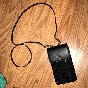 Kate spade north south phone crossbody black